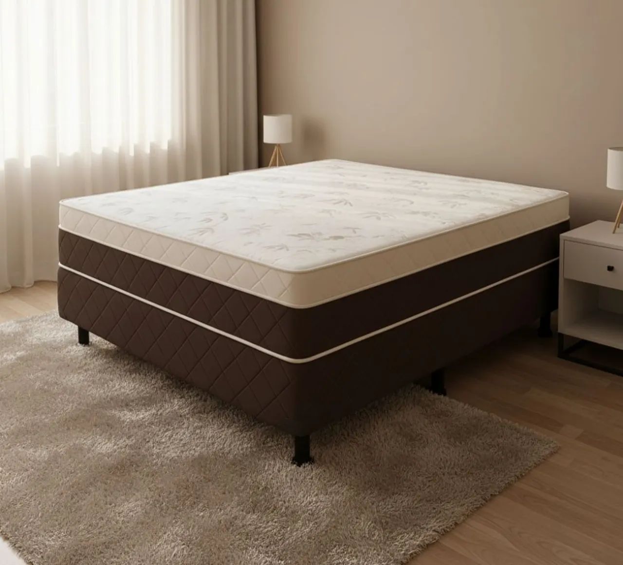 CAMA BOX CASAL ESPUMA D33 - Foto 3