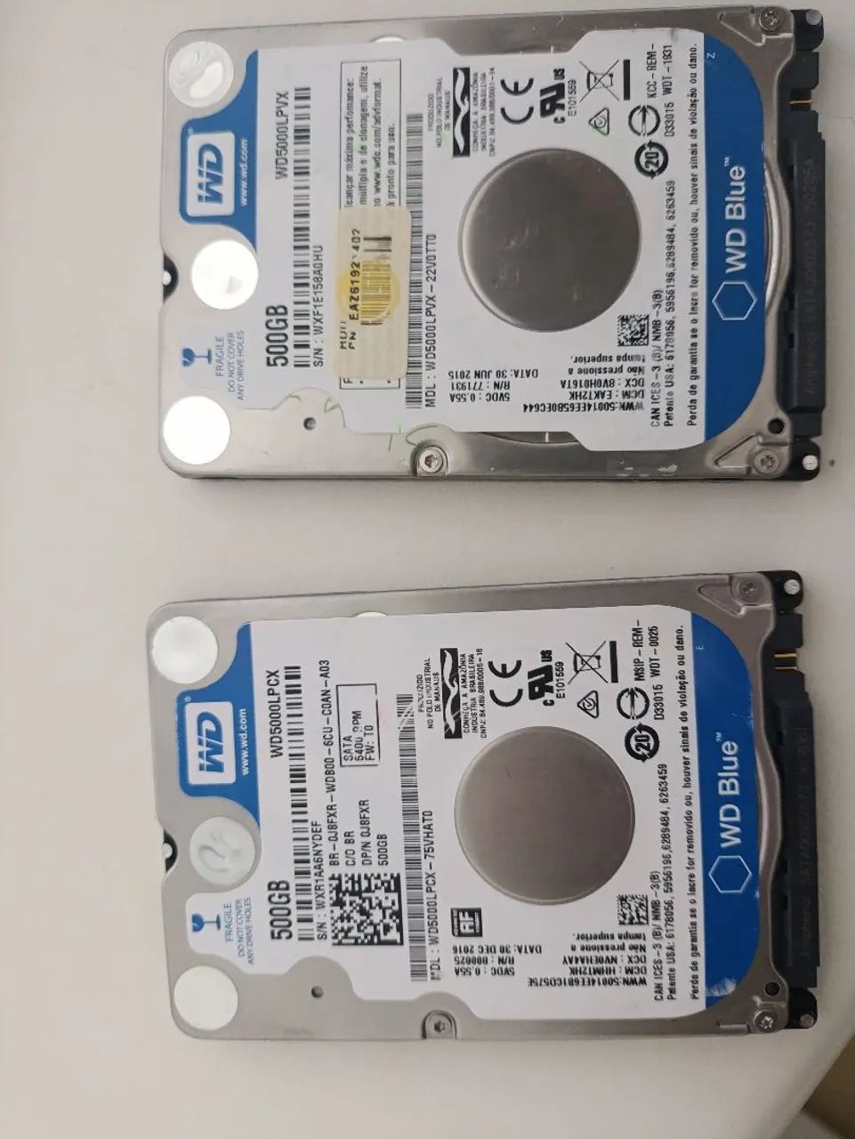  2 HD Interno WD Blue 500GB
