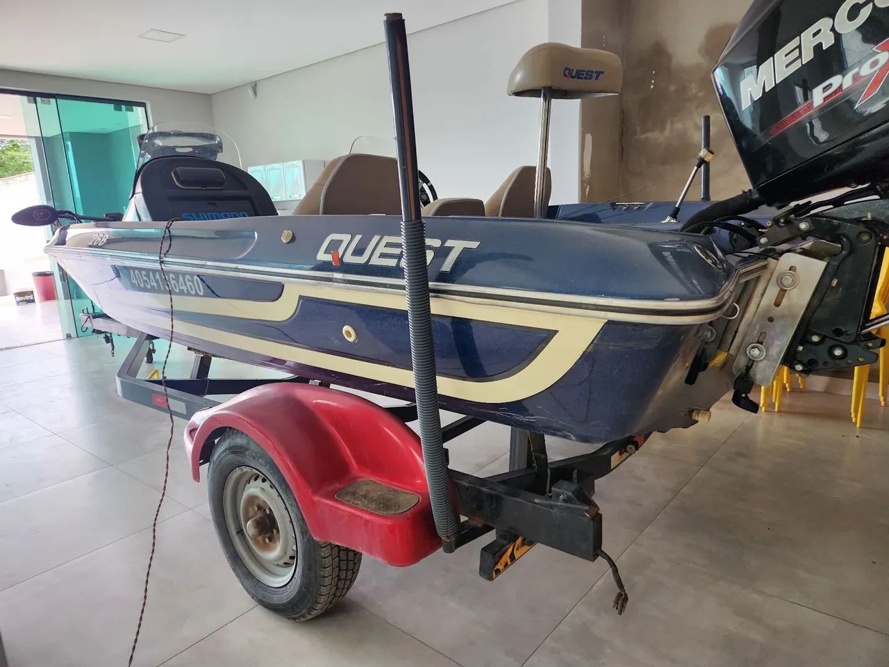 Barco bass boat quest 268 lancha  - Foto 12