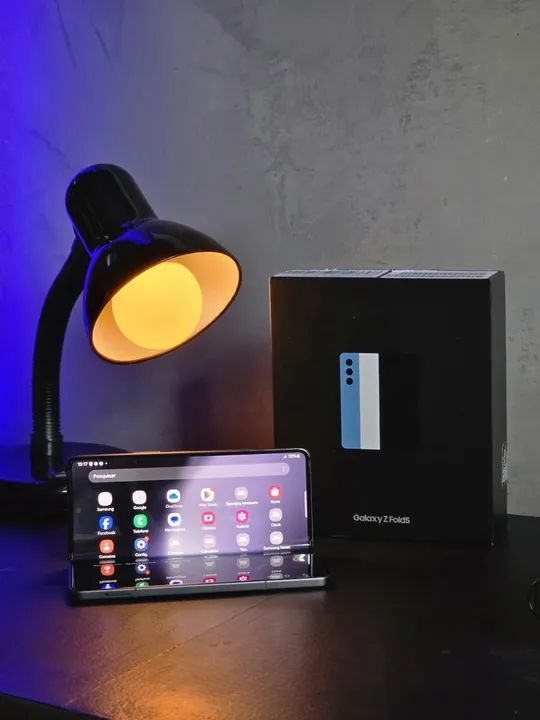 GALAXY Z FOLD 5 512GB - Cinza seminovo  - Foto 3