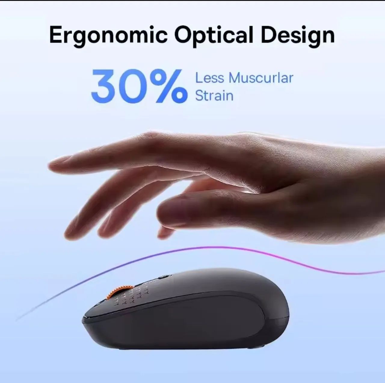 Mouse Baseus F01B Sem Fio 1600dpi - Foto 5