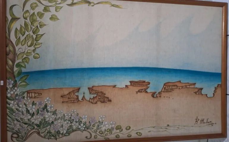 Quadro" Canoa Quebrada", do Pintor Rodolpho Markan 150 X 98 Cm, muito bem conservado. - Foto 2
