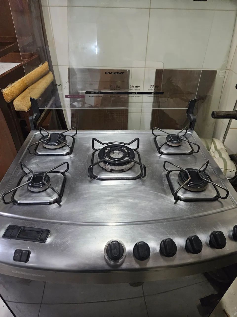 Fogão Brastemp 5 Bocas com Forno - Foto 5