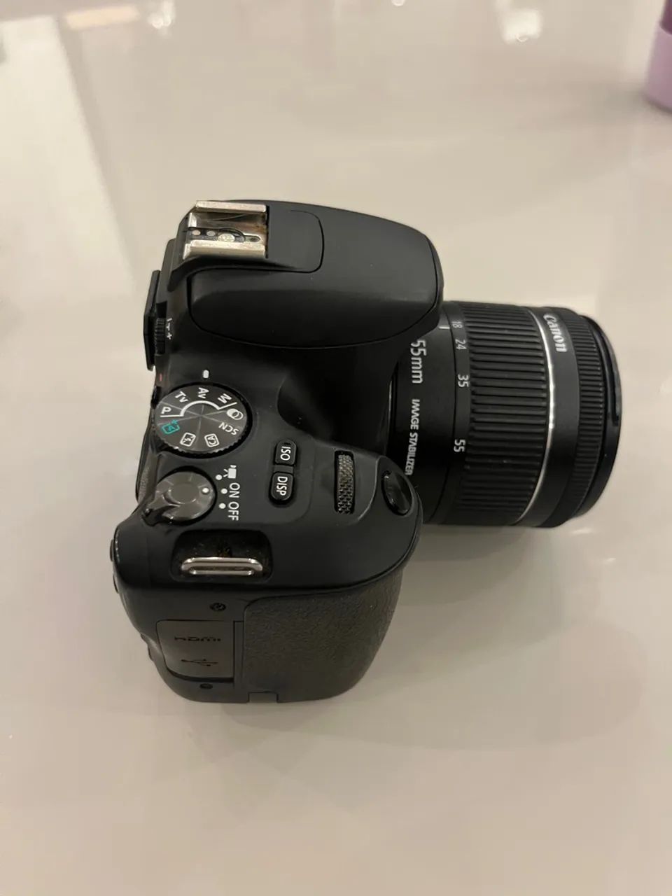 Camera Canon SL2 e lente do kit 18-55mm - Em ótimo estado  - Foto 4