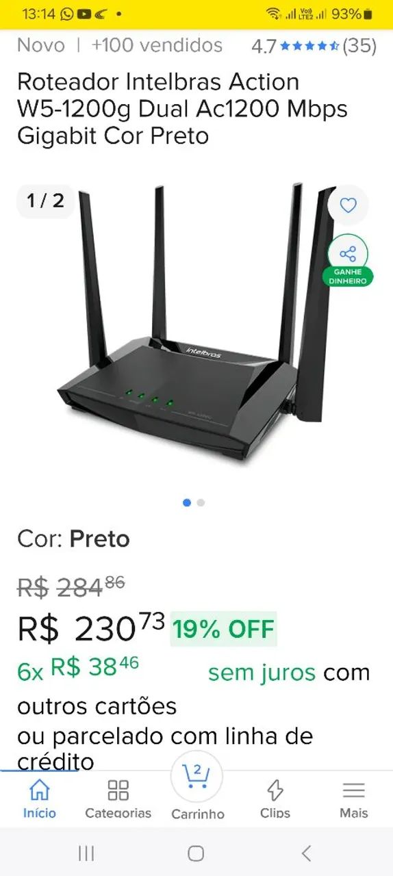 Roteador Internet residencial e comercial 