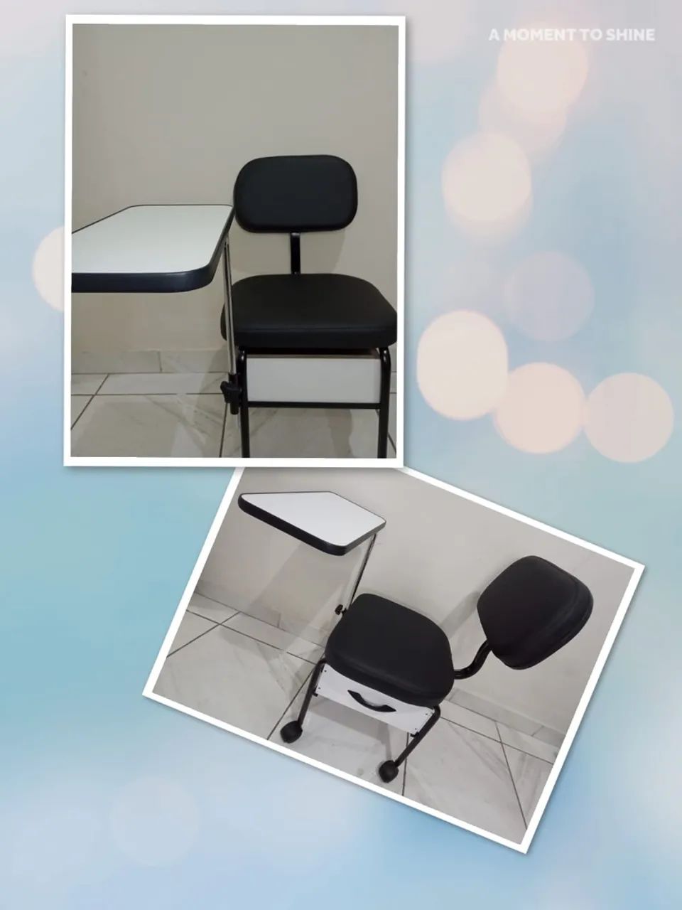 Cadeira para comércio com mesa