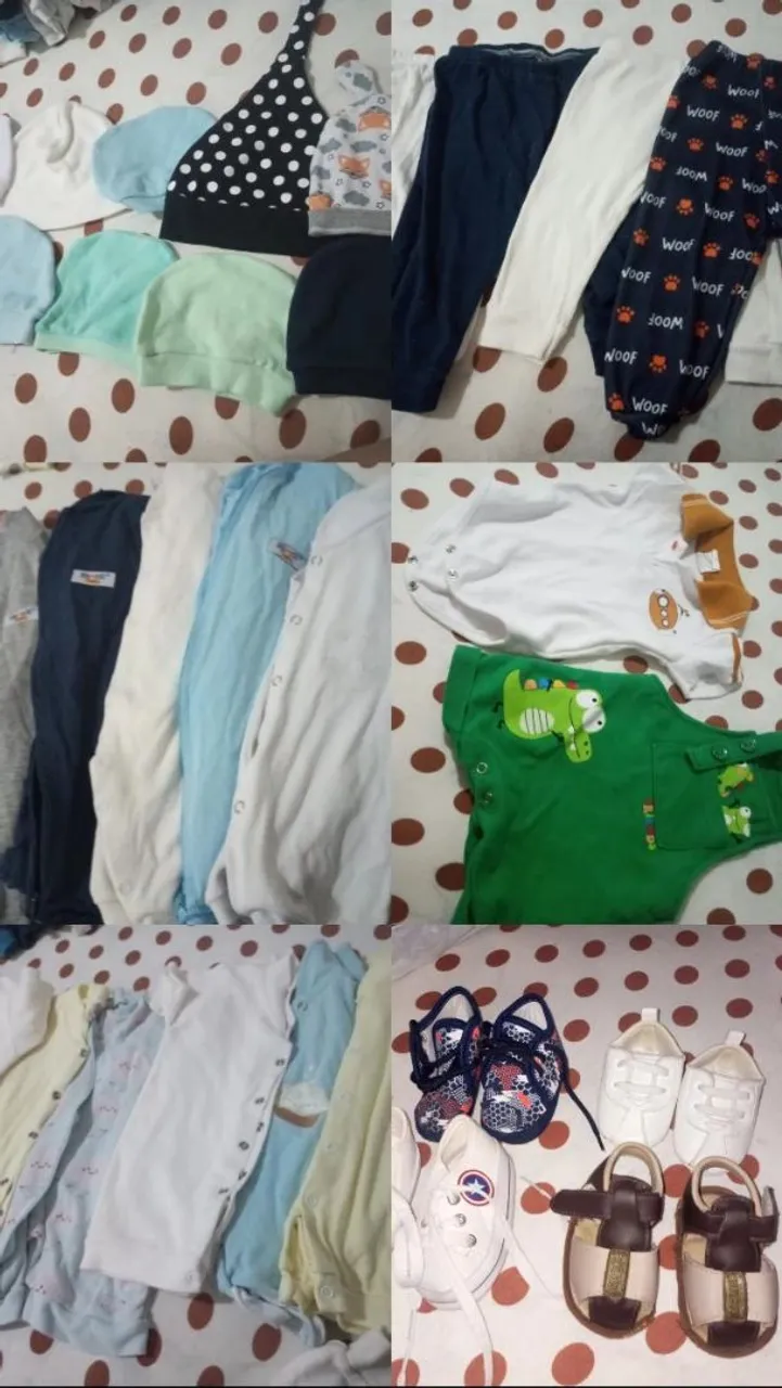 Enxoval de Bebê Completo - Roupinhas e Sapatinhos
