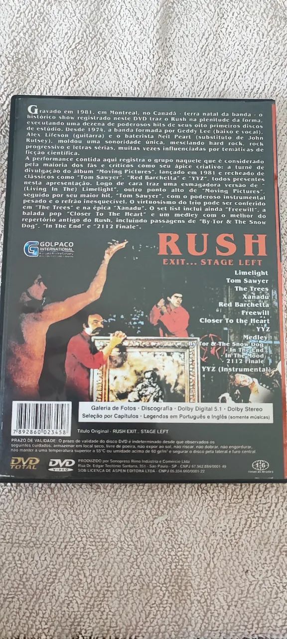 DVD Rush - Exit... Stage Left457381173097943041