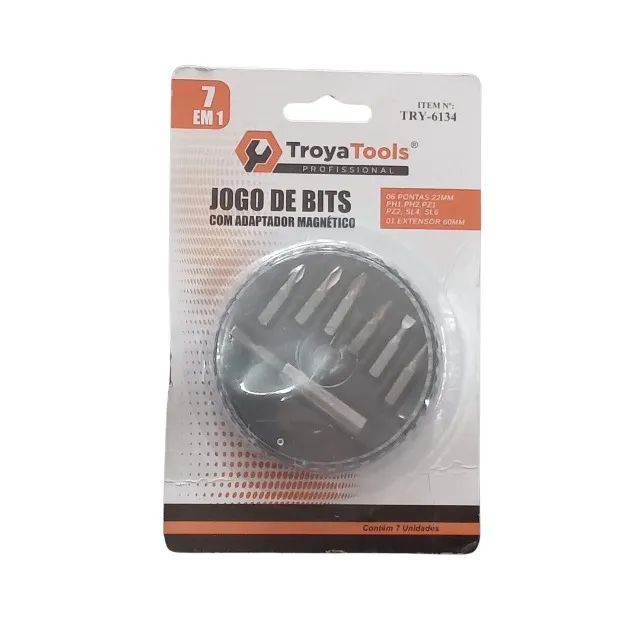 Jogo BITS Parafusadeira 7Pc TRY-6134 - Foto 3