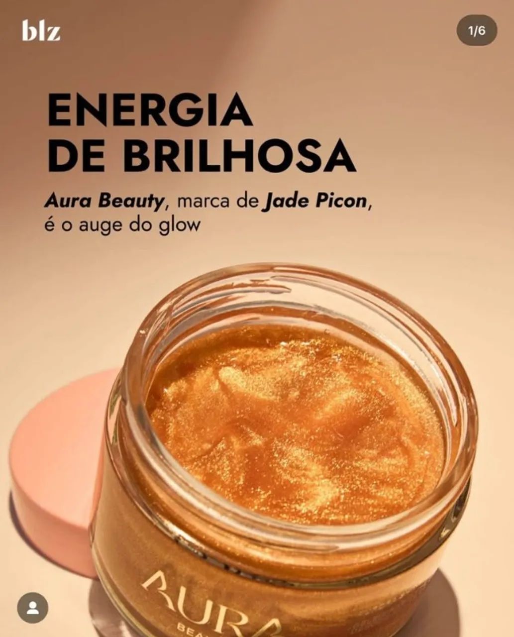 Geleia Radiante Iluminadora Aura Beauty Aurora Shine 200g de Jade Picon - Foto 2