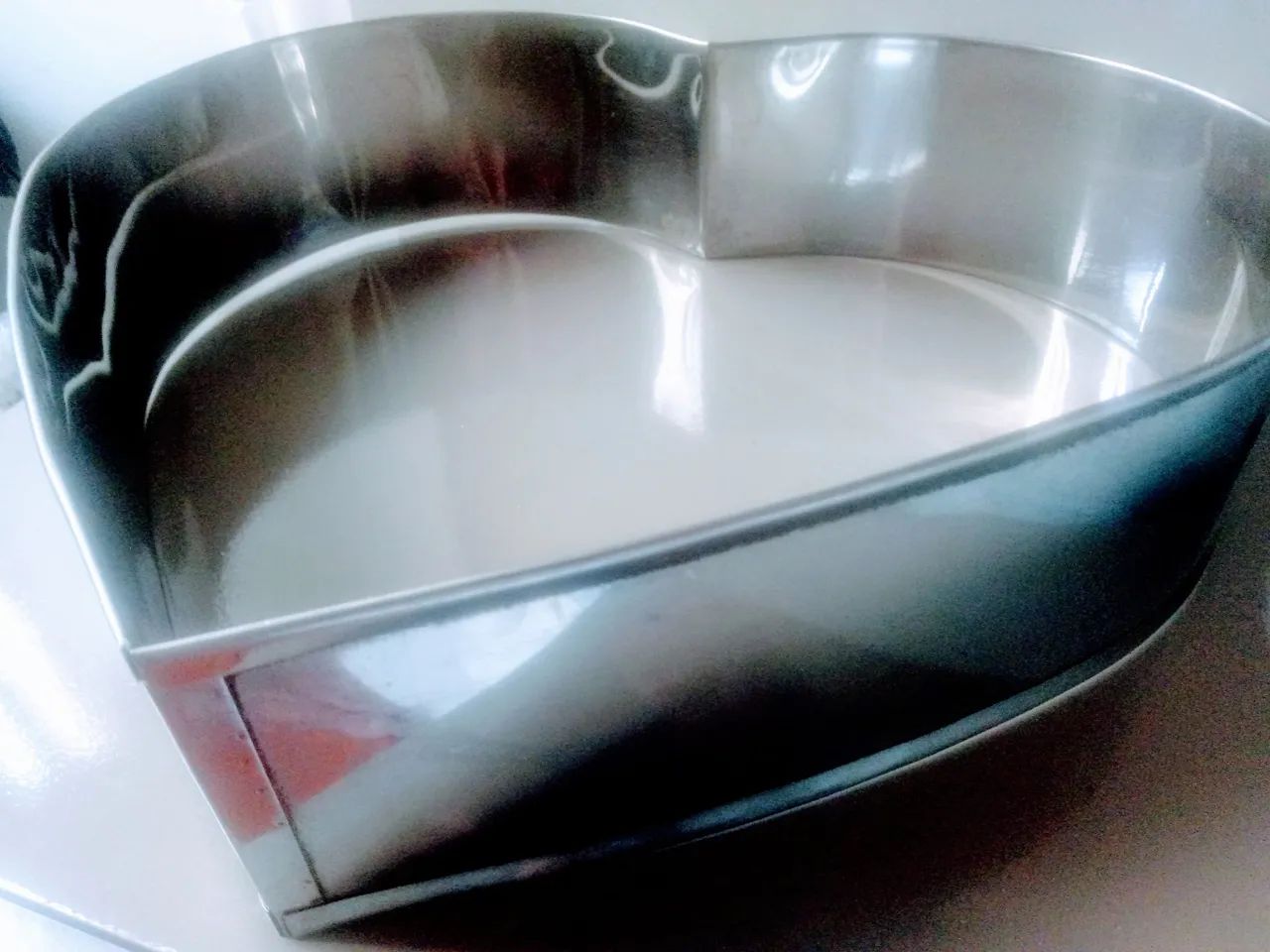 Aros Formas para Bolo em Aço Inox - Formato Coração Dupla  - Foto 4