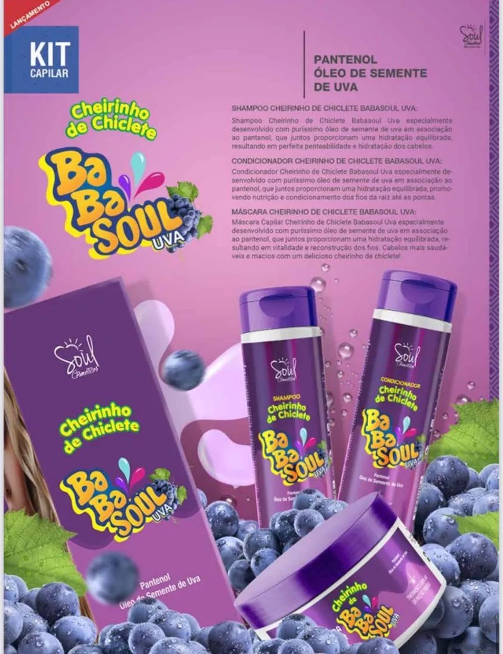 Oportunidade! Compre no Atacado kit Babasoul shampoo, condicionador, máscara de hidratação - Foto 3