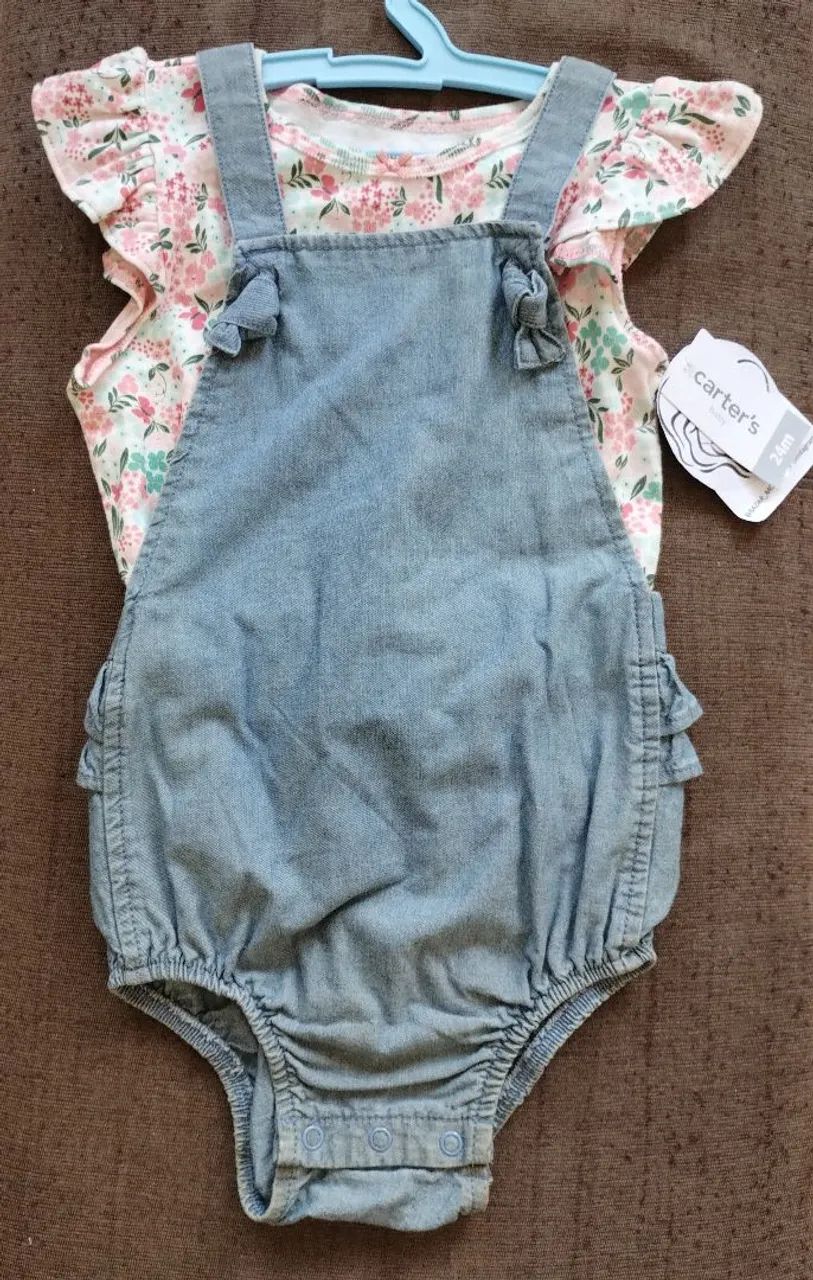 Macacão Jeans Bebê Carter's - 24m