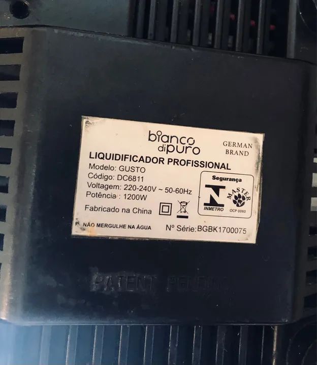 Blender Profissional Bianco Dipuro Gusto DC6811 - Foto 3