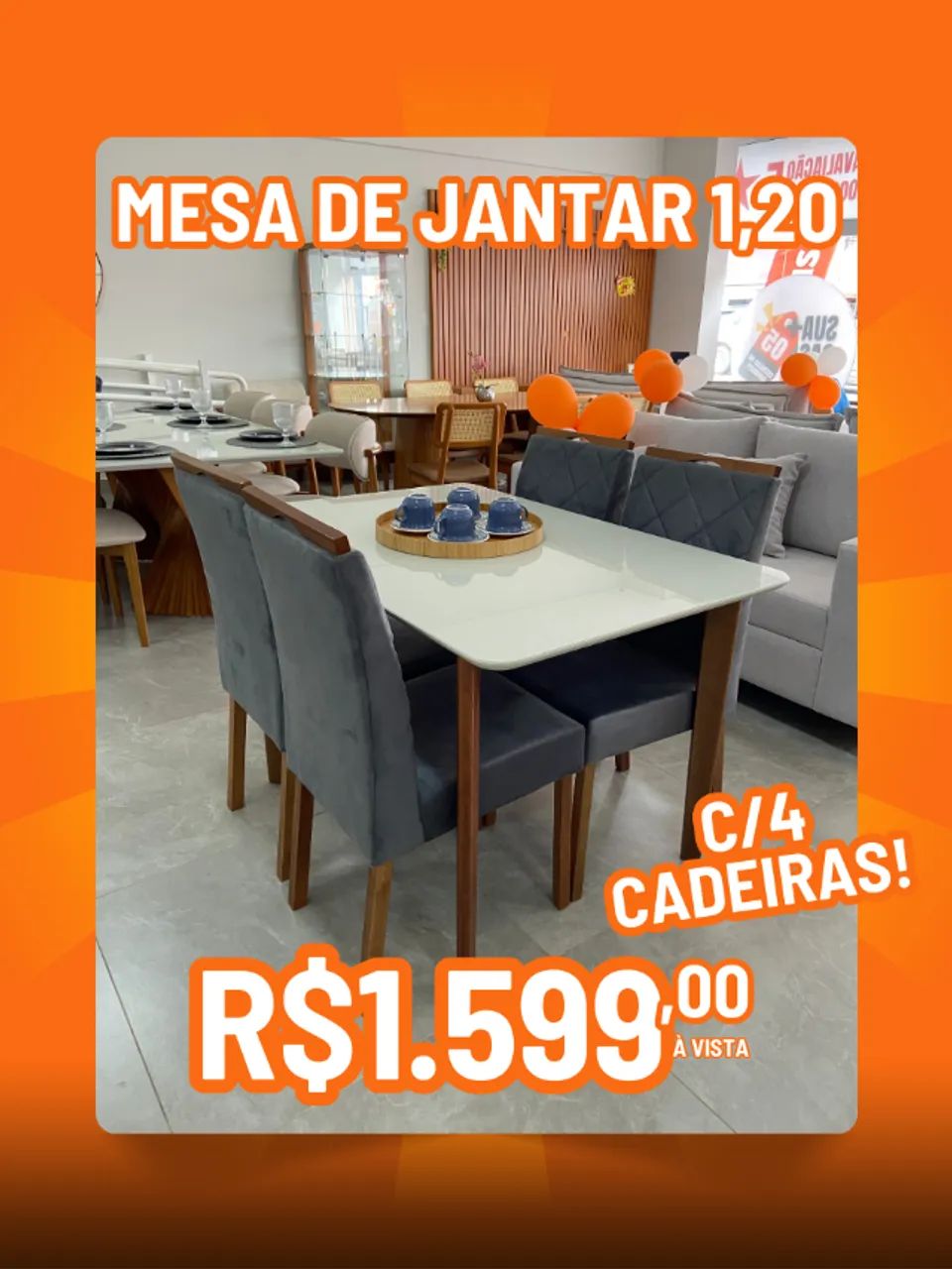 Mesa de Jantar com Cadeira Oferta  de Verdade e Qualidade !  - Foto 3