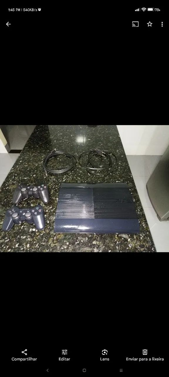 PS3 Slim Desbloqueado com 16 Jogos - Foto 2