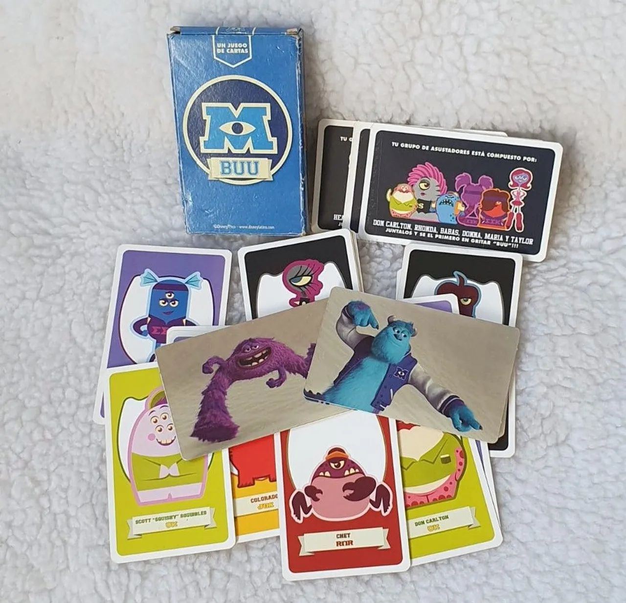 Jogo de cartas Monstros SA original Disney da Havanna importado