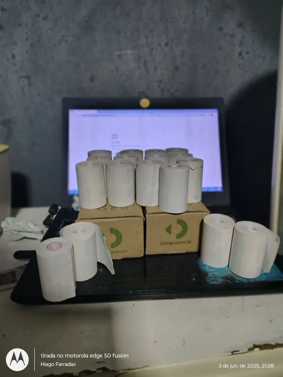 Rolos de Papel Térmico para Impressora de Cupom Fiscal da ton