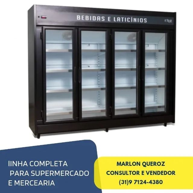 Freezer Refrigerador Auto Serviço 4 Portas Polar