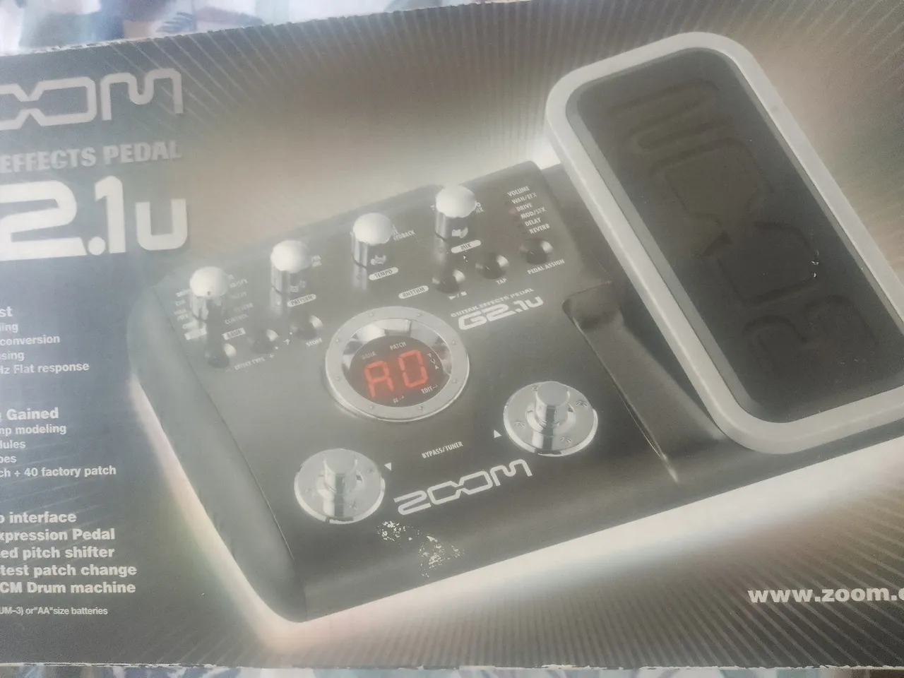 Pedal de efeitos Zoom G2.1u