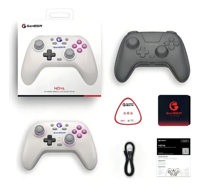 Joystick Bluetooth Nnet Gamesir T4 Nova Rumble Hd Branco - Foto 3
