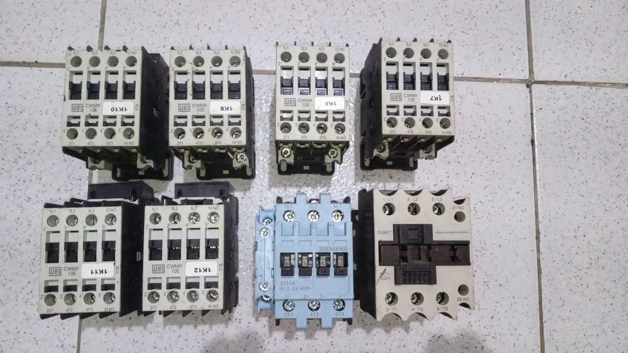Contator WEG, Siemens e CHINT