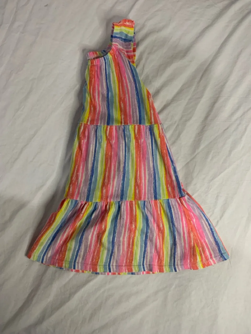 Vestido Infantil Listrado Colorido