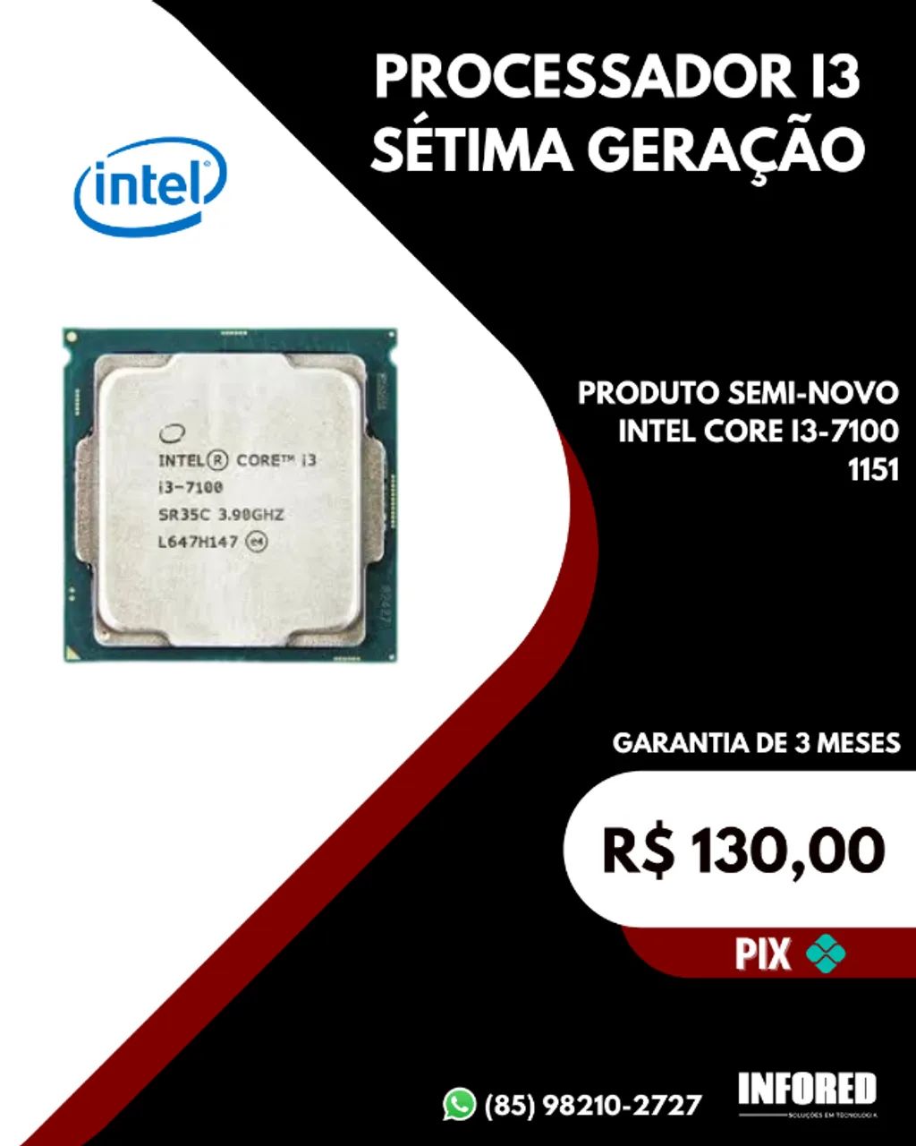 Processador i3 sétima geração