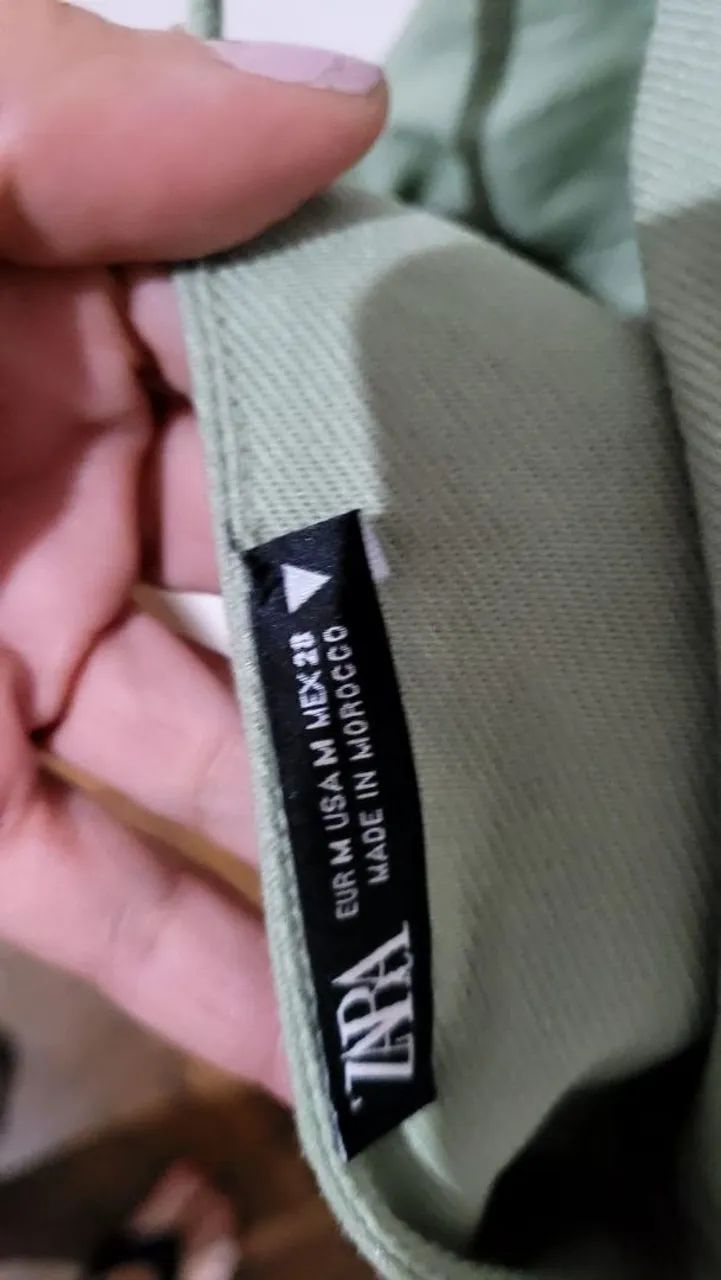 Cropped de linho da zara p - Foto 3