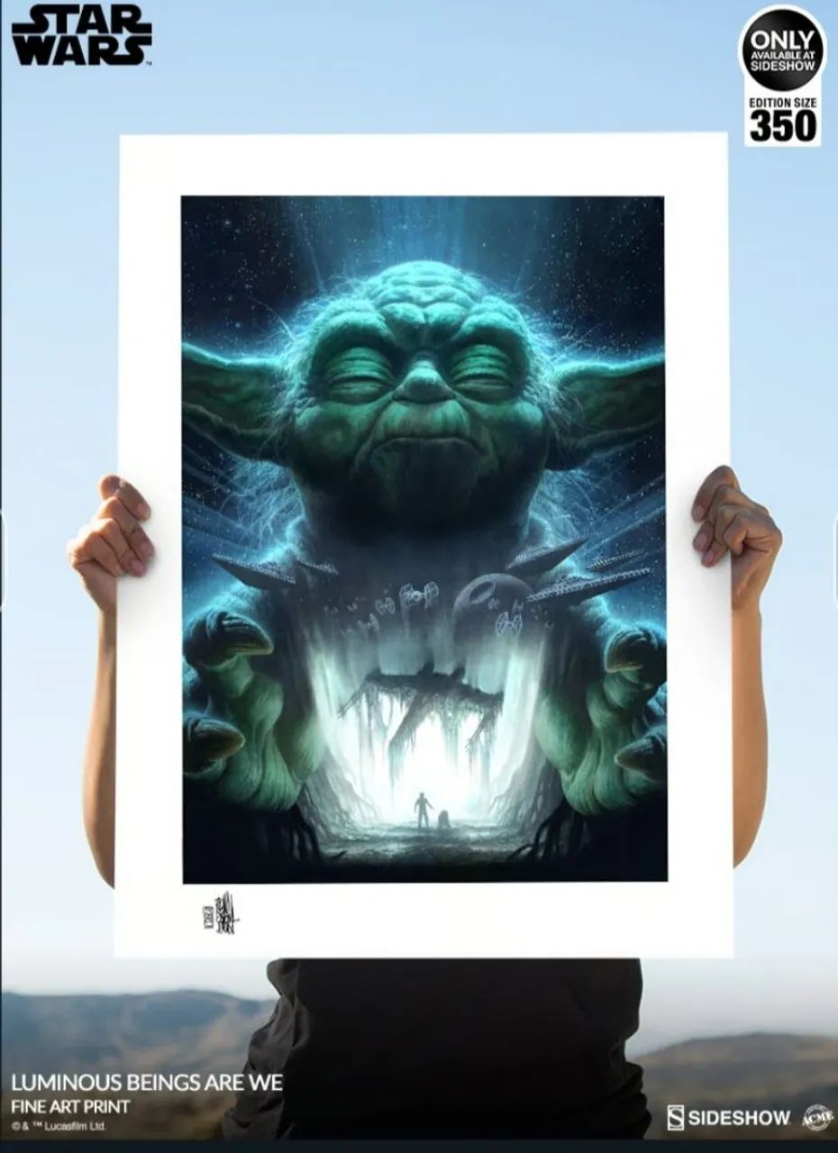 Fine Art Print Yoda Sideshow Star Wars - Foto 3
