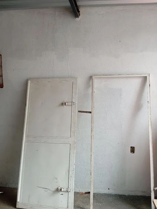 Porta de aço branca - 2 folhas - Foto 3