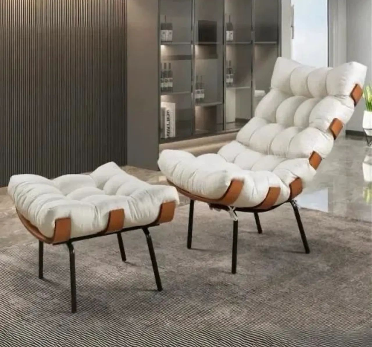 Poltrona com puff64176426232833120