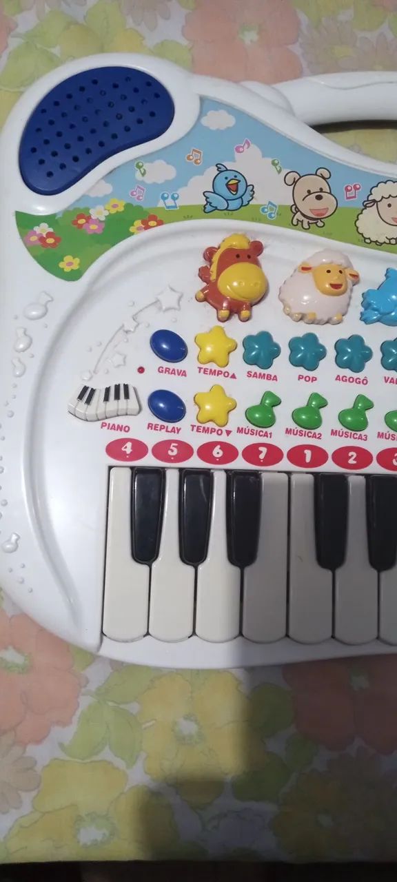 Teclado de criança ta perfeito 