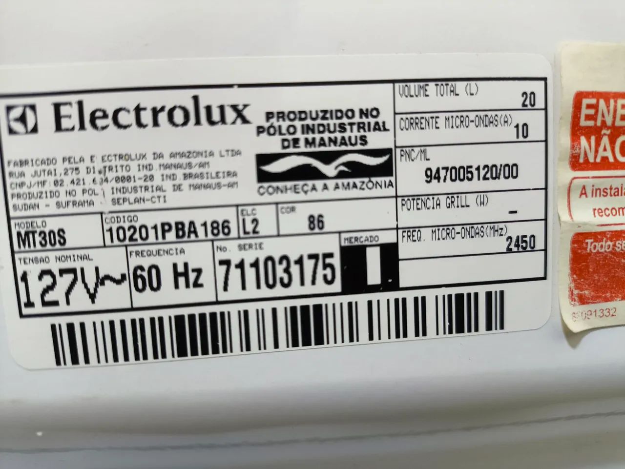 Microondas 110V -  20L Electrolux - Foto 5