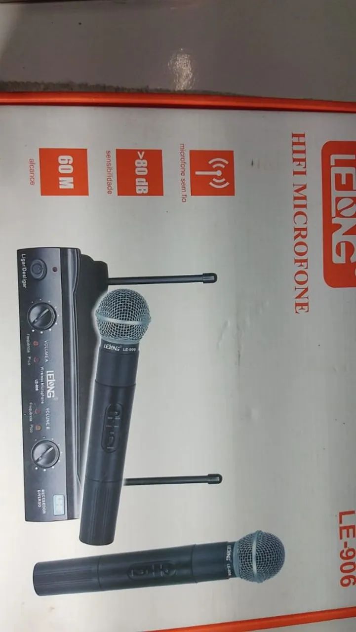 Microfone Sem Fio Lelong LE-906 - Novo - Foto 4