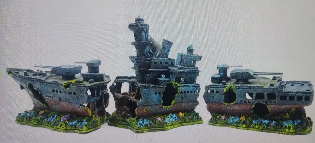 Decoração para aquário - Navio Naufragado - Foto 2