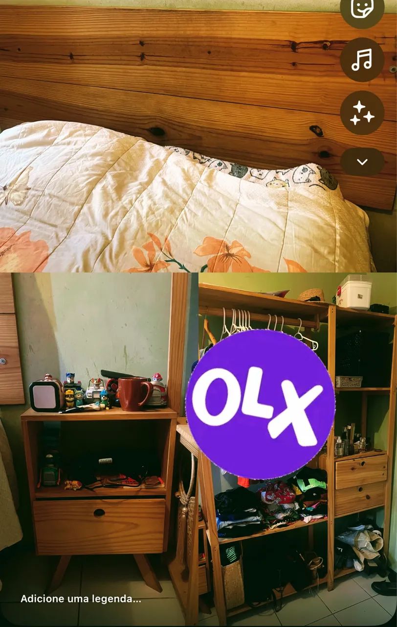 Móveis de pinos quarto 