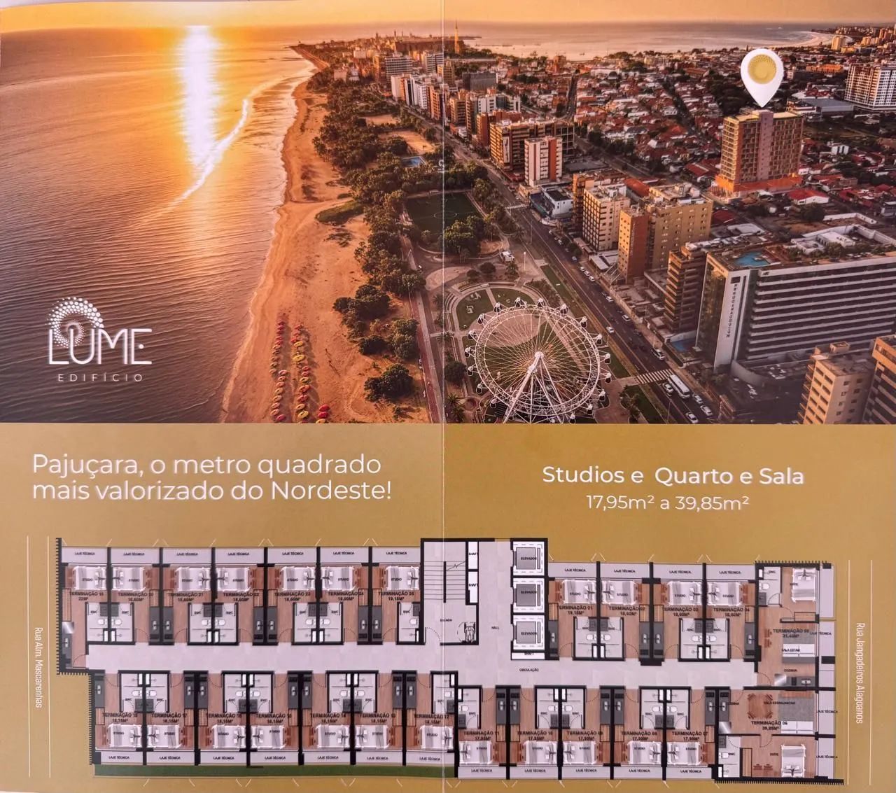 Lançamento LUME Edifício Studio e quarto e sala na 2° quadra da Pajuçara. - Foto 5