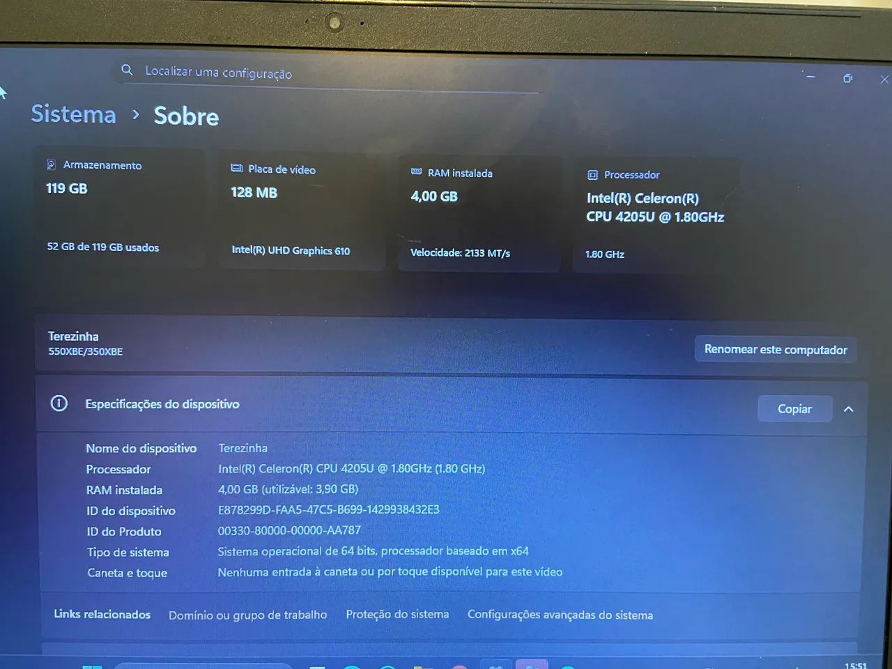 Notebook Samsung 15? Intel Essentials - Foto 3