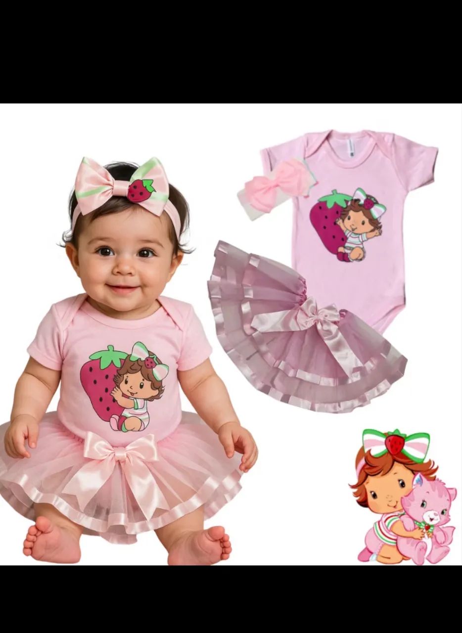Fantasia bebe moranguinho