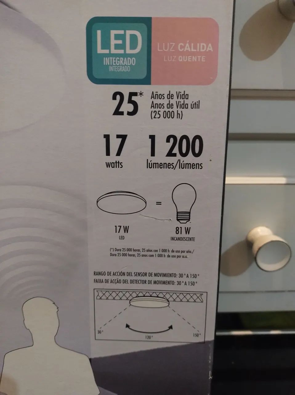 Luminária com sensor  - Foto 5