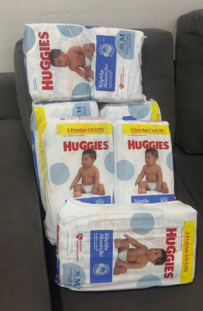 Vendo fraldas huggies M e G - Foto 2