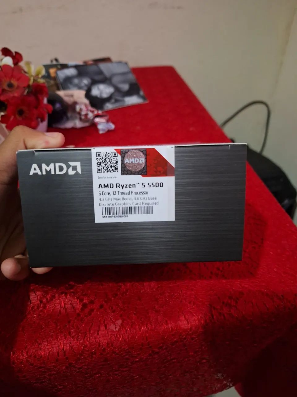 vendo Ryzen 5 5500 novo na caixa - Foto 2