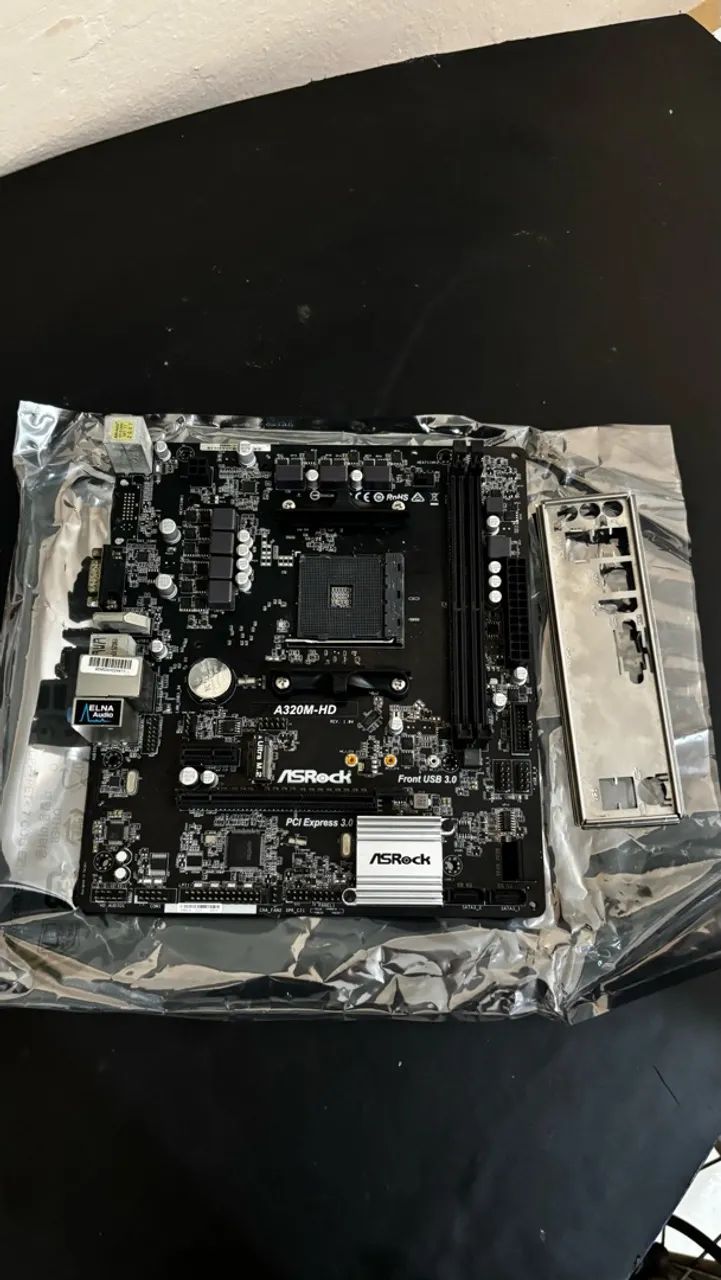 PLACA MÃE ASROCK 320M-HD AM4
