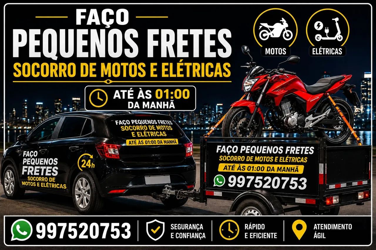 Fretes rápido  moto socorro 