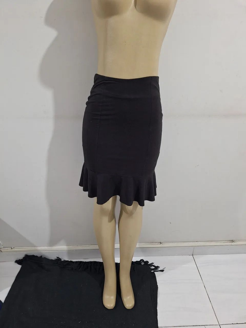 Saia feminino babado 