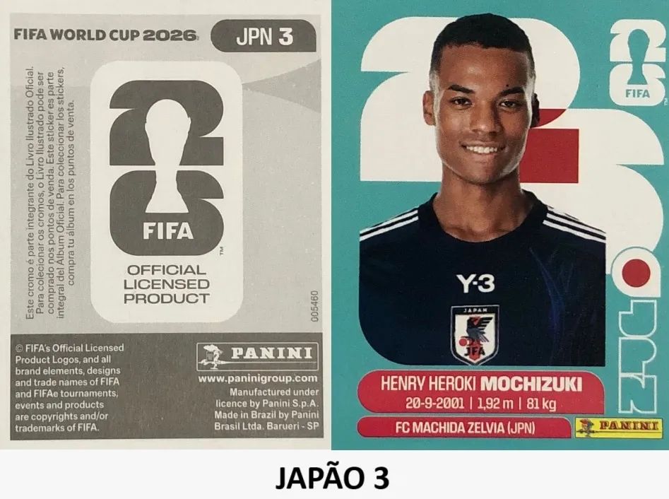 Figurinha copa do mundo 2026 - Japão 3 ( Henry Heroki) - Jogos de