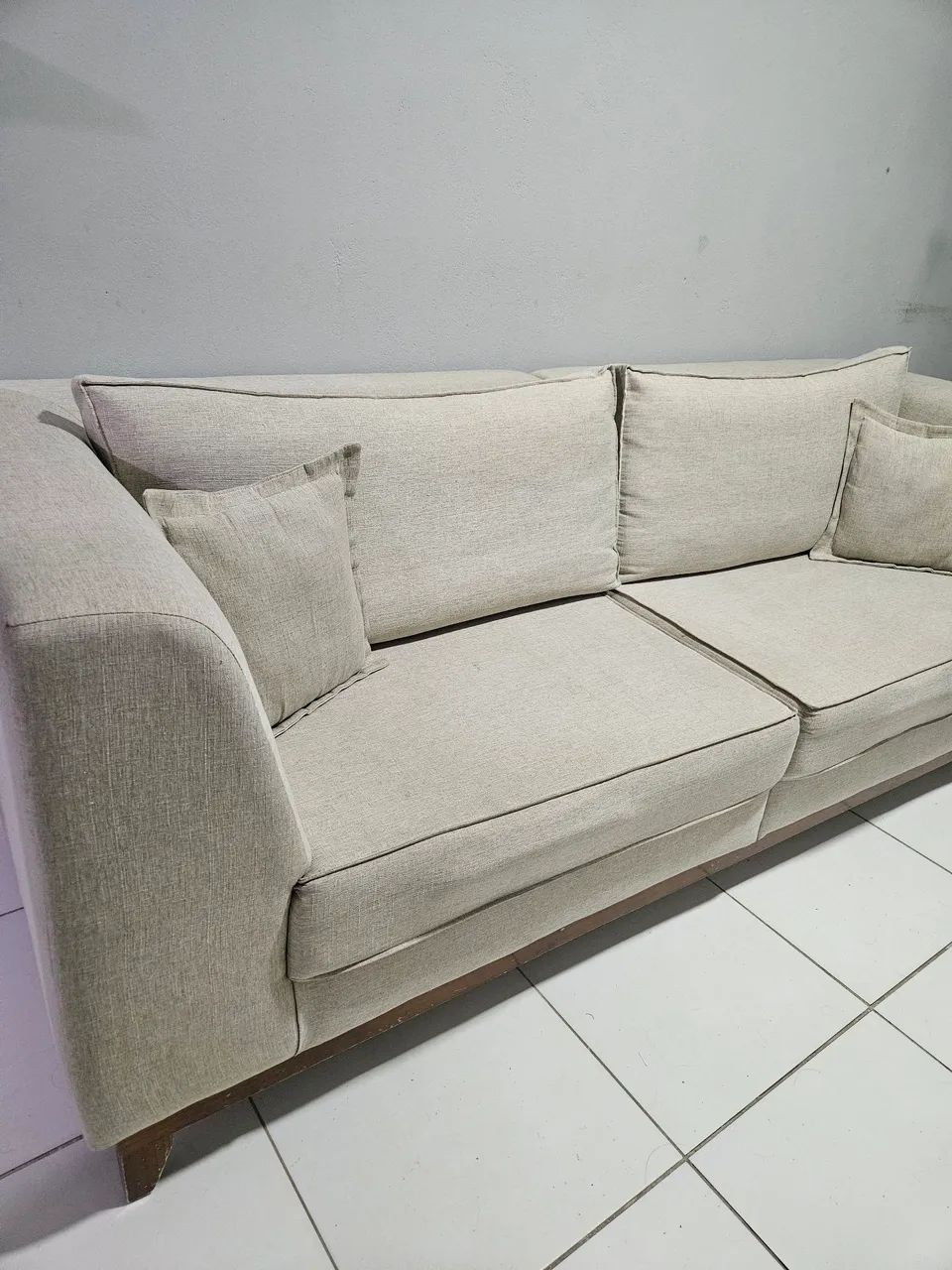 Sofá de Linho 4 lugares 2.40 m