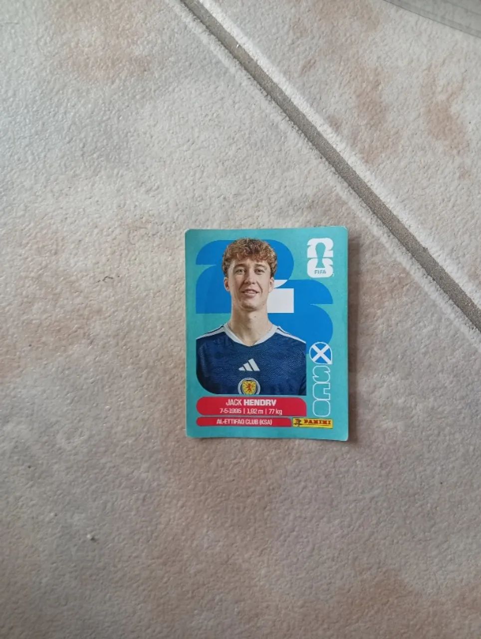 Figurinha Jack Hendry SCO3
