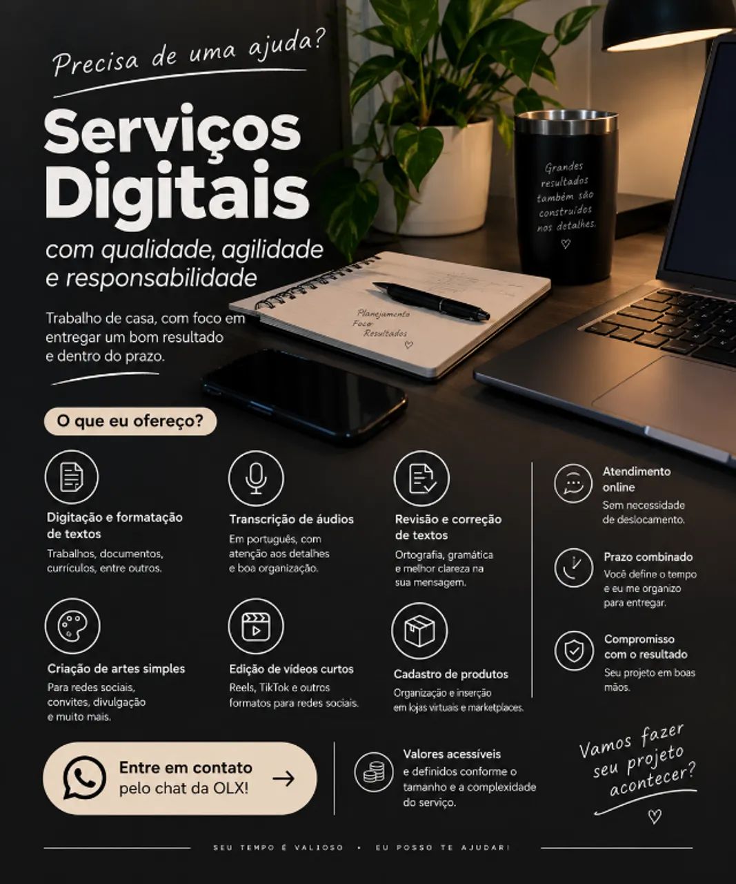 Moonlit Studio | Digitação, Transcrição e Serviços Digitais